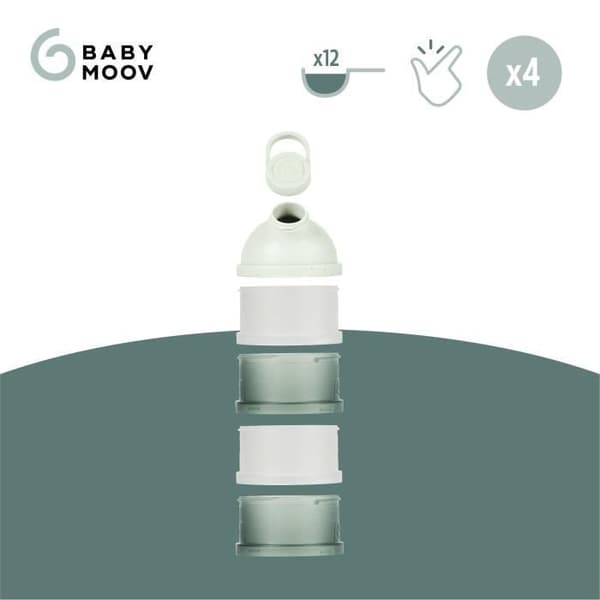 Babymoov Babydose mjölkpulverdispensrar - ergonomisk pip - tillverkad i Frankrike, grön
