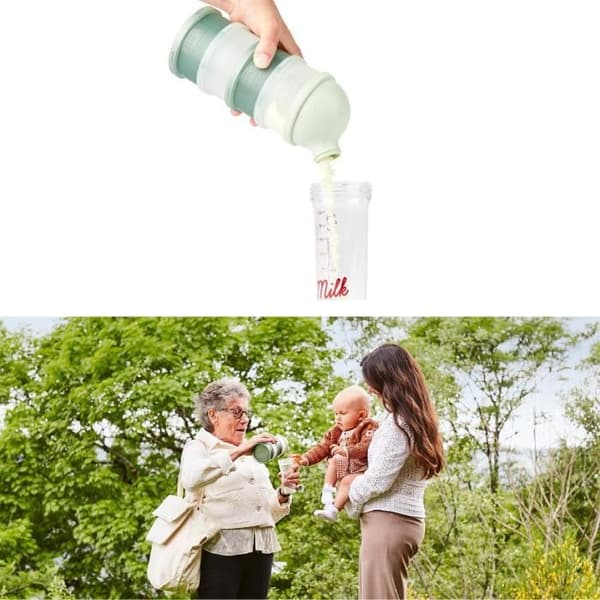 Babymoov Babydose mjölkpulverdispensrar - ergonomisk pip - tillverkad i Frankrike, grön