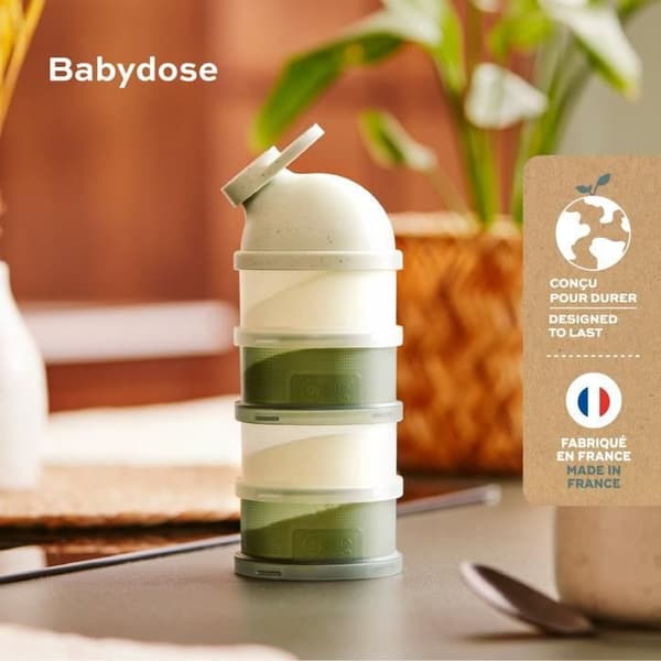 Babymoov Babydose mjölkpulverdispensrar - ergonomisk pip - tillverkad i Frankrike, grön