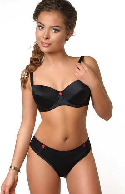 Mom Sahara Stivet Bra, Sort, 85D