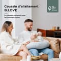 Miniatyrbillede 2 af 5: BABYMOOV B.LOVE Graviditets- og ammepude, Oeko-Tex certificeret og økologisk, mineralgrå