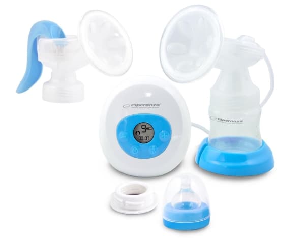 Esperanza GEMELOS - Breast pump - sladdlös - med manual breast pump