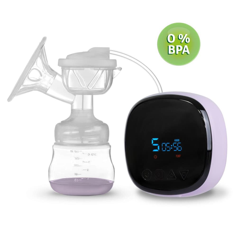 Dubbel elektrisk bröstpump - Vit/Lila