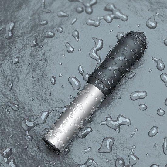 Aluminium Bicycle Pump - Compact & Portable - Bicycle Tire Pump - Portable Tire Pump - 100 PSI Lufttryck - Schrader & Presta - Silver