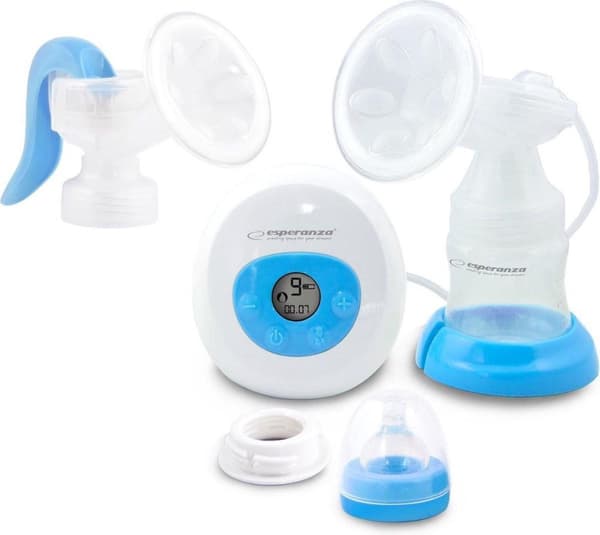 Esperanza ECM003B Elektrisk / Manuel 2-i-1 brystpumpe Blå 150 ml