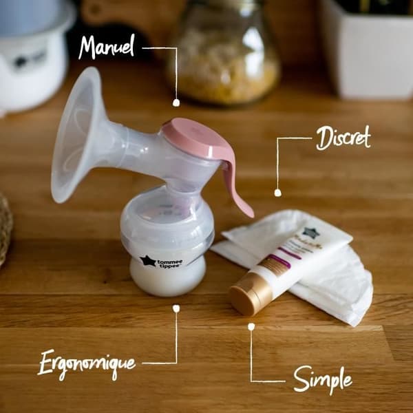 Tommee Tippee gjorde för mig enkel manuell, ergonomisk, tyst, transportabel, Biberon inklusive