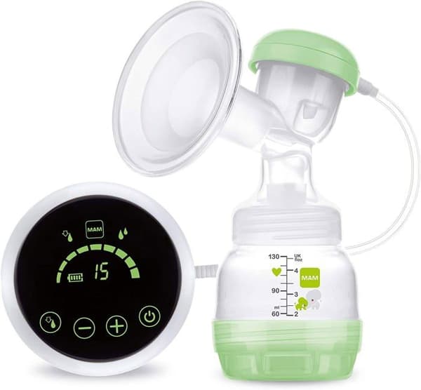 Mam Bröstpump - BPE0001 - 2-i-1 enkelbröstpump (elektrisk och manuell användning), grön