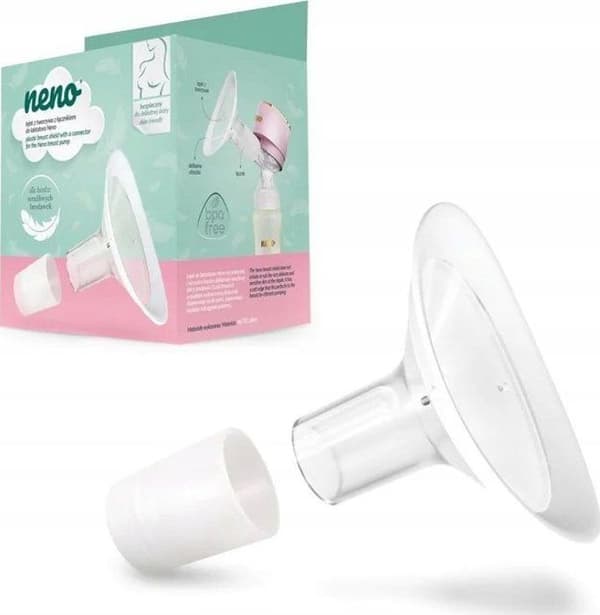 Bröstpump Neno Tratt 24 mm i plast med anslutning för bröstpumpen