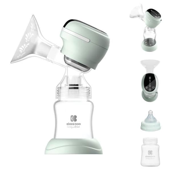 Kikkaboo elektrisk bröstpump Leia Plus, minnesfunktion, LED-beröringsskärm [Grön]