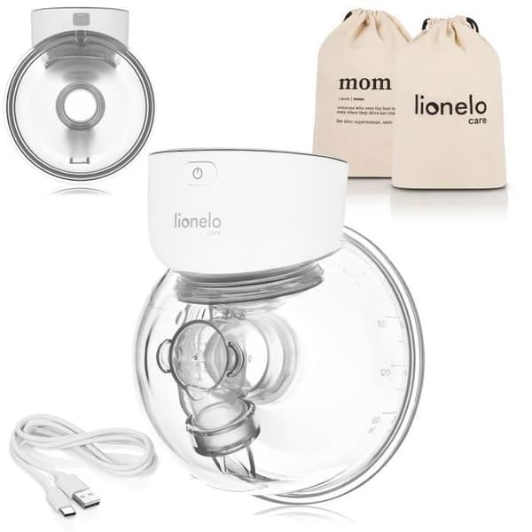 Tire-lait elektrisk LIONELO Fidi Free Simple - Bärbar - Handsfree - 3 lägen - 9 nivåer - Utan BPA