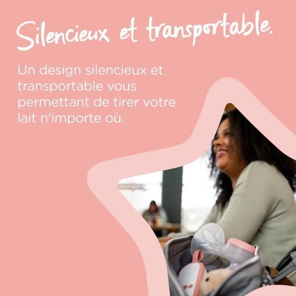 TOMMEE TIPPEE, minulle tehty käsikäyttöinen rintapumppu, ergonominen, hiljainen ja kannettava, tuttipullo sisältyy hintaan