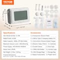 Miniatyrbillede 2 af 2: Elektrisk brystpumpe, 300mmHg sug, dobbeltpumpe system,FQF