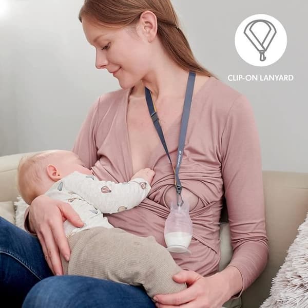Medela silikonmjölkuppsamlare för ammande mammor, silikonmjölkuppsamlare, mjölkuppsamlare med sugkoppsbas och lock