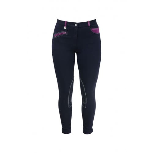 HyPERFORMANCE Womens/Ladies Jean Look Jodhpurs Navy/Port Royal 26in