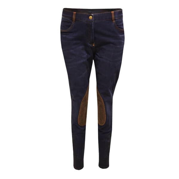 Dublin Womens/Ladies Shona Suede Knee Patch Denim Breeches