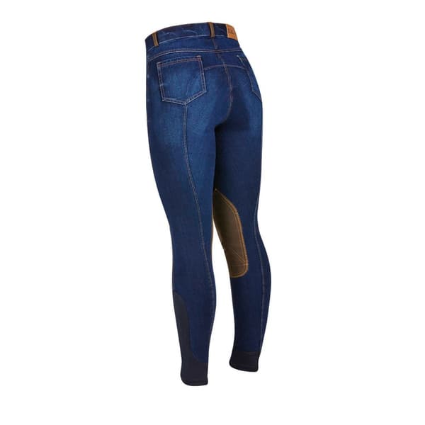 Dublin Womens/Ladies Shona Suede Knee Patch Denim Breeches