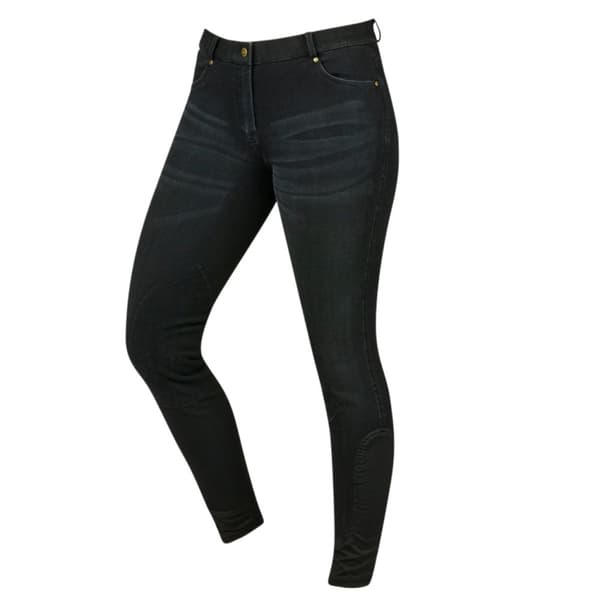 Dublin Womens/Ladies Shona Suede Knee Patch Denim Breeches