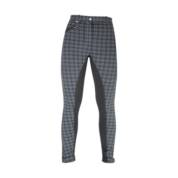 HyPERFORMANCE Womens/Ladies Harby Jodhpurs Black Check 30in
