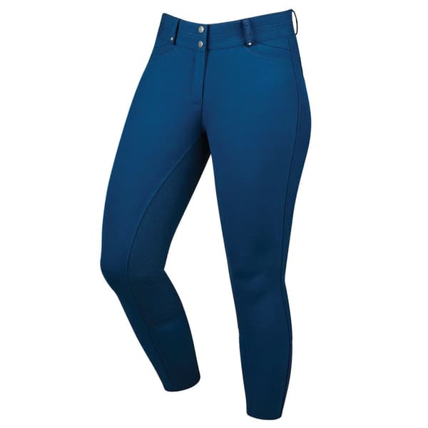 Dublin Womens/Ladies Lunar Gel Full Seat Breeches Navy Poseidon 32in