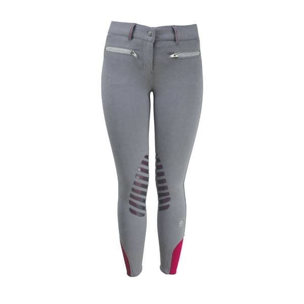 HyFASHION Childrens/Kids Mizs Arabella Breeches Pink/Dolphin Grey 32in