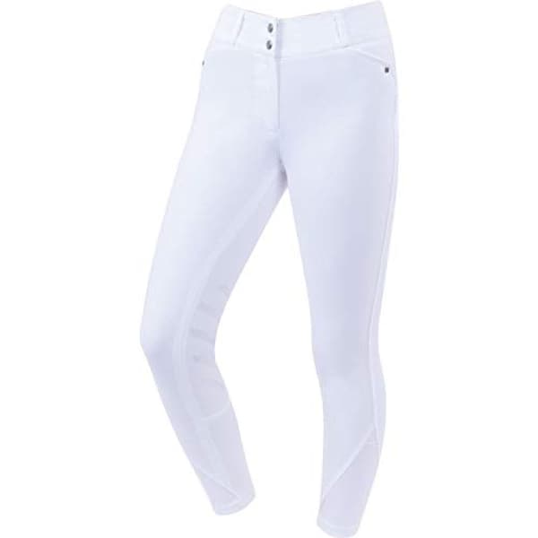 Dublin Womens/Ladies Pro Form Gel Knee Patch Breeches White Ladies 16/34in