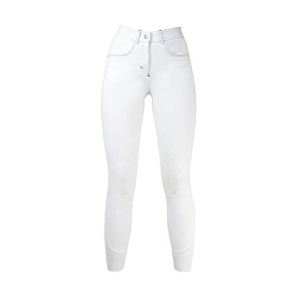 HyPERFORMANCE Womens/Ladies Olympian Breeches Arctic White/Royal Blue 28in