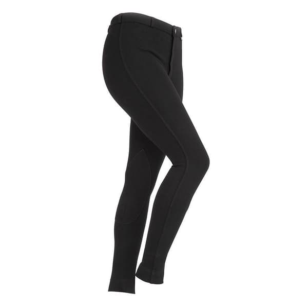 SaddleHugger Jodhpurs för flickor Black 11-12 Years