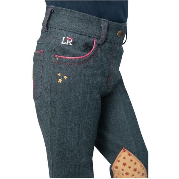 Little Rider Girls Riding Star Collection Denim Jodhpurs