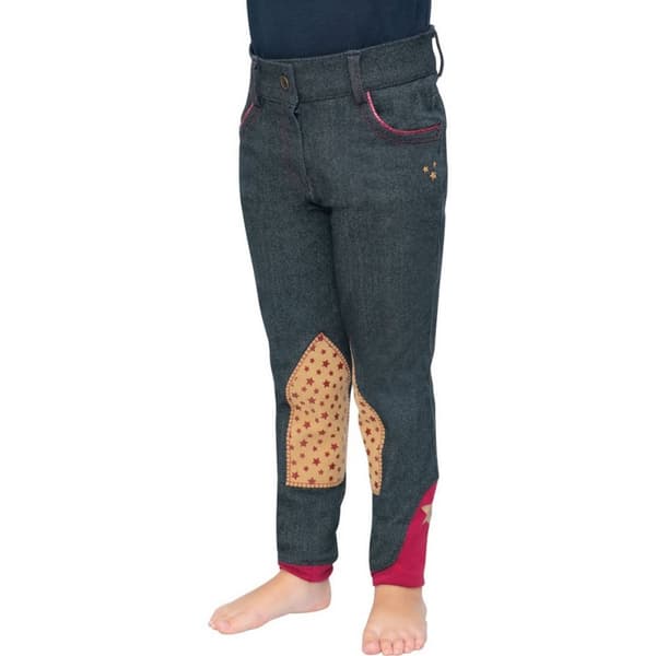 Little Rider Girls Riding Star Collection Denim Jodhpurs