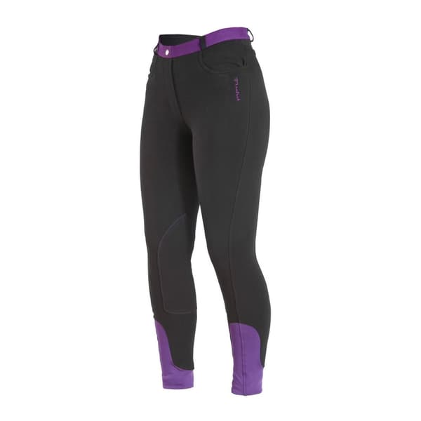 Firefoot Womens/Ladies Farsley Breeches Black/Plum 26R