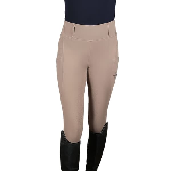 Coldstream Dam/Dotter Oxnam Tävlingsridbyxor för hästar Taupe XL