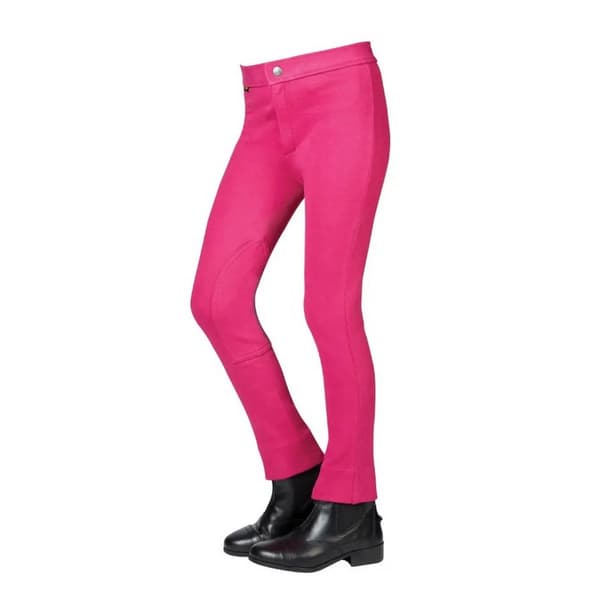 Saxon Girls Warm Up Jodhpurs Fuchsia 10 Years