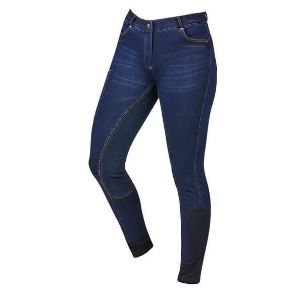 Dublin Womens/Ladies Shona Denim Suede Seat Breeches