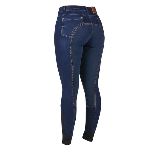 Dublin Womens/Ladies Shona Denim Suede Seat Breeches