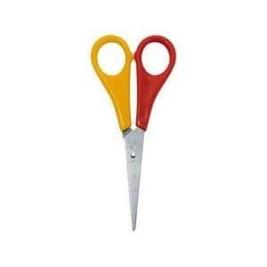 WEDO vass gör-det-själv-sax - Längd 130 mm - För vänsterhänta användare - Rostfritt stål - Gul
