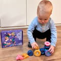 Miniatyrbillede 3 af 11: WOOPIE BABY Sensoriske byggeklodser Klemme- og trykpuslespil 13 dele