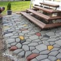 Miniatyrbild 4 av 4: LARS360 Set med 2 schabloner för betong - Form för formverk - För betongplattor, terrassplattor, stenplattor - 43 x 43 x 4 cm