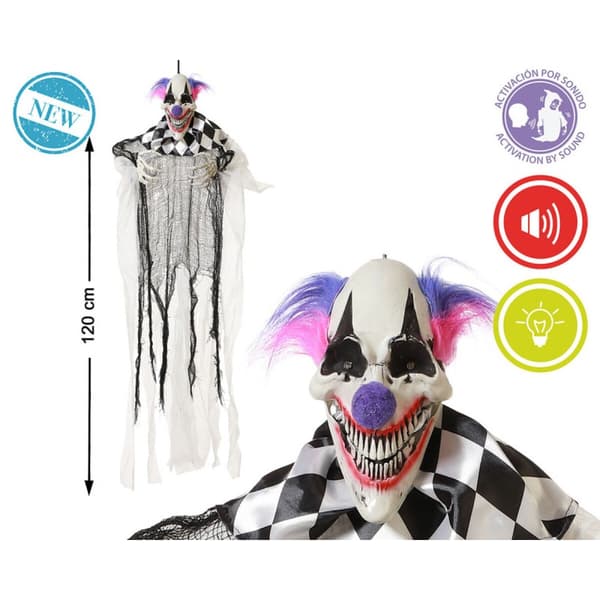 Halloweendekorationer Clown 120 x 80 x 12 cm