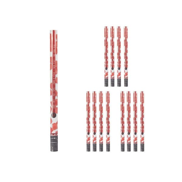 Konfettikanon 9119-80 Röd Papper Papp Plast 5 x 79 x 5 cm (12 antal)