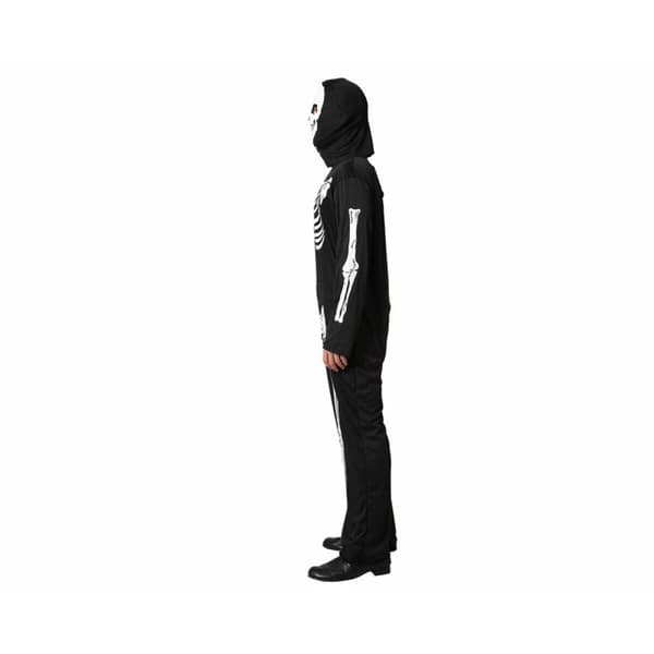Maskeraddräkt vuxna Svart Skelett M/L