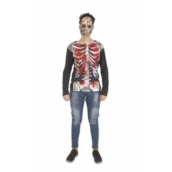 Maskeraddräkt vuxna M/L Skelett