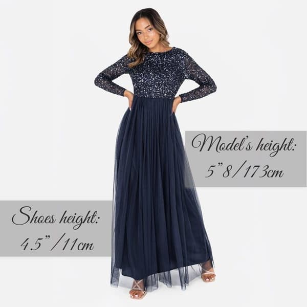 Ceremoni - cocktail - bröllopsklänning Maya deluxe - AZBR1803-MM - Brudtärnklänning för kvinnor