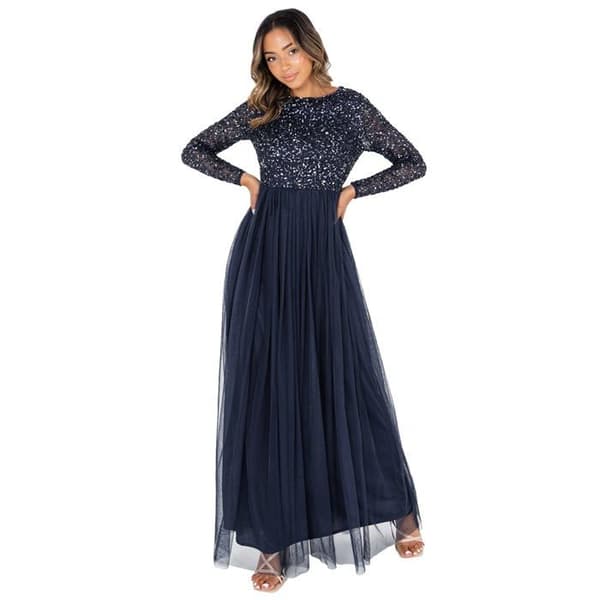 Ceremoni - cocktail - bröllopsklänning Maya deluxe - AZBR1803-MM - Brudtärnklänning för kvinnor