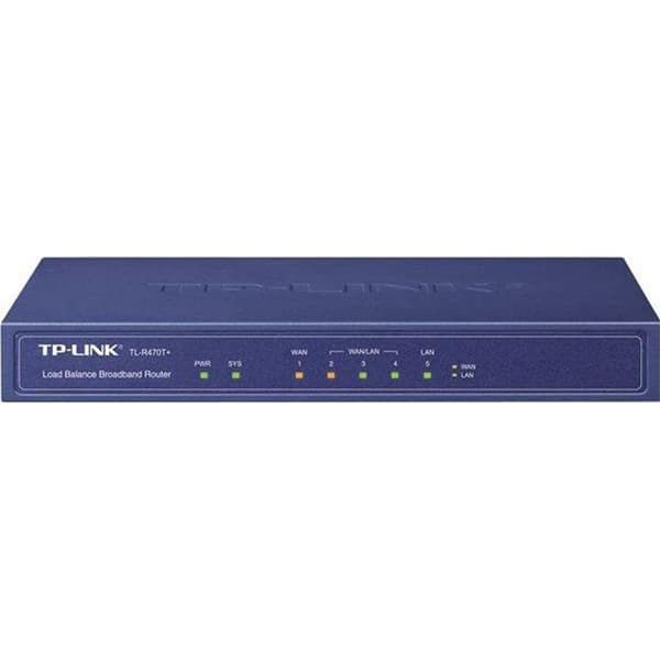 Modulär 5-ports Multi-Wan Load Balance Router Svart