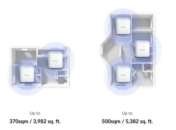 D-Link Eagle Pro AI AX1500 Dual-Band (2,4GHz/5GHz) Wi-Fi 6 (802.11ax) White 1 Internal (M15-2)