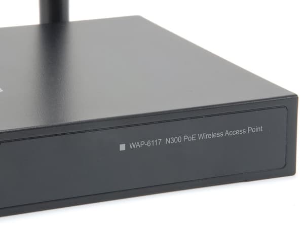 LevelOne WAP-6117 trådløst adgangspunkt (WAP) 300 Mbit/s Black Power over Ethernet (PoE)