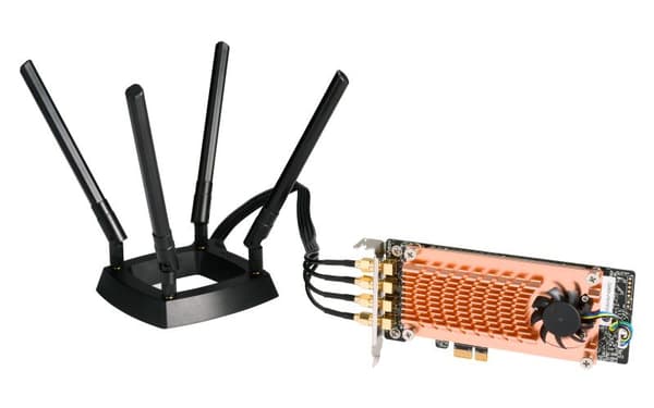 QNAP QWA-AC2600 - Verkkosovitin - PCIe 2.0 matala profiili - 802.11ac