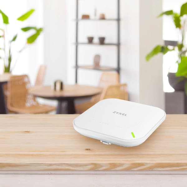 ZyXEL True WiFi 6 AX1800 WiFi AP (802.11ax Dual Band) 1,77 Gbps med ODFMA och Dual 2x2 MU-MIMO-antenn Hanterbar via Nebula-app/moln eller fristående (