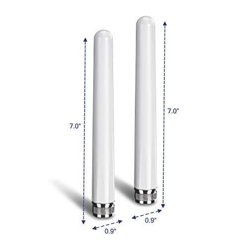 TRENDnet TEW AO57 5/7 dBi udendørs Dual Band Omni Antenne Kit - antenne - 802.11 a/b/g/n/ac - udendørs - 7 dBi (for 5 GHz), 5 dBi (for 2,4 GHz) - rund