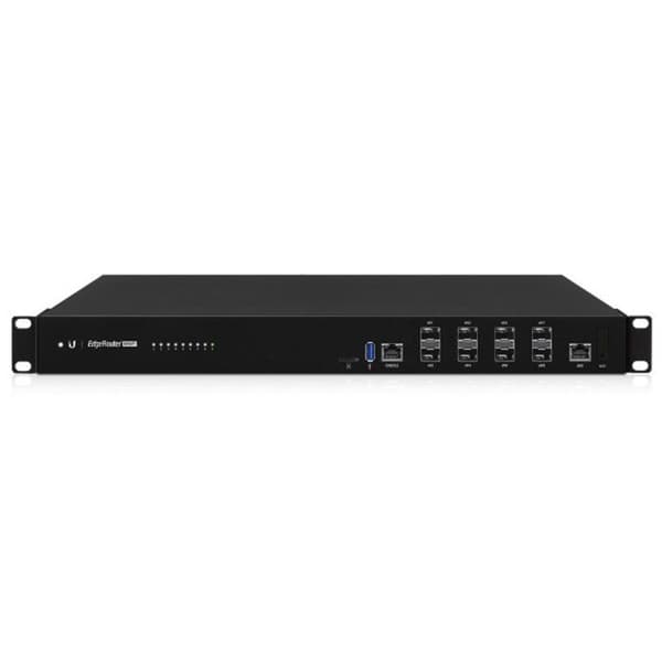 Router - Ubiquiti - EdgeRouter Infinity ER-8-XG - 10 GigE - Rackmonterbar - Svart Svart